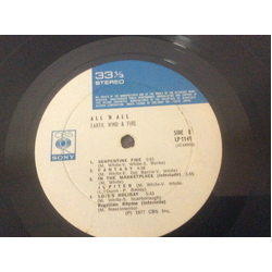 Earth, Wind & Fire All 'N All VINYL LP Philippines