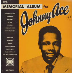 Johnny Ace Memorial Album For Johnny Ace VINYL LP - Compilation Mono Reissue