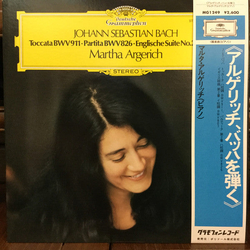 Johann Sebastian Bach Toccata BWV 911 • Partita BWV 826 • Englische Suite No.2 BWV 807 VINYL LP Japan