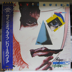 Billy Squier Signs Of Life VINYL LP - Promo Japan