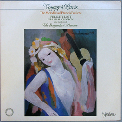 Felicity Lott Francis Poulenc Graham Johnson (2) The Songmakers' Almanac Voyage À Paris (The Mélodies Of Francis Poulenc) VINYL LP - Stereo