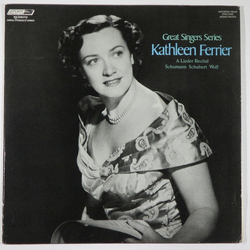 Johannes Brahms Kathleen Ferrier Great Singers Series VINYL LP - Mono