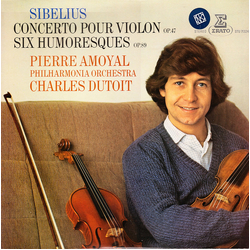 Charles Dutoit Jean Sibelius Philharmonia Orchestra Pierre Amoyal Concerto Pour Violon Op.47, Six Humoresques Op. 89 VINYL LP - Stereo