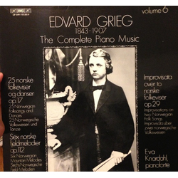 Edvard Grieg Eva Knardahl The Complete Piano Music Volume 6 VINYL LP - Stereo