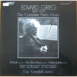 Edvard Grieg Eva Knardahl The Complete Piano Music Volume 7 VINYL LP
