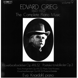 Edvard Grieg Eva Knardahl The Complete Piano Music Volume 9 VINYL LP - Stereo