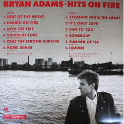 Bryan Adams Hits On Fire VINYL LP - Compilation Promo Sampler