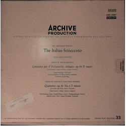 Luigi Boccherini Concerto Per Il Violoncello Obligato Op. 34 D-dur / Quintetto Op. 50 Nr. 3 E-moll VINYL LP
