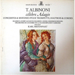 Georg Friedrich Hendel Jacques Chambon Kammerorchester Des Saarländischen Rundfunks Saarbrücken Karl Ristenpart Maurice André Tomaso Albinoni Célèbre 