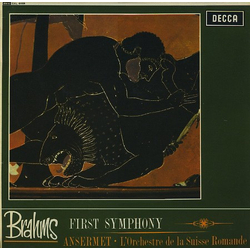 Ernest Ansermet Johannes Brahms L'Orchestre De La Suisse Romande First Symphony VINYL LP - Stereo