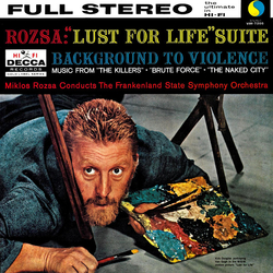Miklós Rózsa "Lust For Life" Suite / Background To Violence VINYL LP - Reissue Stereo