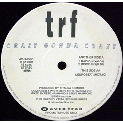 Trf Crazy Gonna Crazy VINYL 12" - 45 RPM Promo