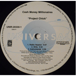 Cash Money Millionaires Lil Wayne Unplugged (2) Project Chick / I Don't Know VINYL 12" - Promo