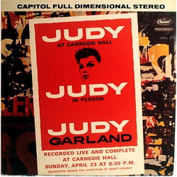 Judy Garland Judy At Carnegie Hall - Judy In Person VINYL LP - Reissue Stereo