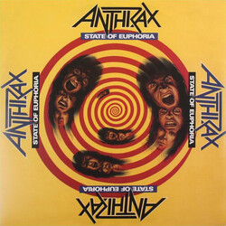 Anthrax State Of Euphoria limited RED YELLOW vinyl 2 LP