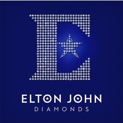 Elton John Diamonds BLUE / BLACK vinyl 2 LP