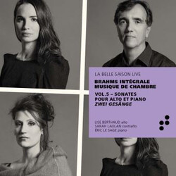 Eric Le Sage; Lise Berthaud; S Brahms Sonates Pour Alto Et P CD