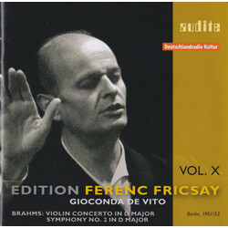 Gioconda De Vito / Rias-So / F Fricsay Conducts Brahms Violi CD