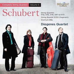 Diogenes Quartet Schubert String Quartets Vol. 2 CD
