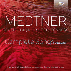 Ekaterina Levental Frank Pete Medtner Sleeplessness Comple CD
