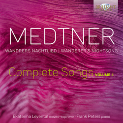 Ekaterina Levental/Frank Peter Medtner Complete Songs Vol.4 CD