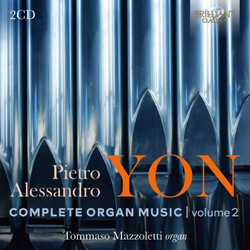 Tommaso Mazzoletti Yon Complete Organ Music Vol 2 CD
