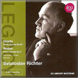 Sviatoslav Richter Haydn Piano Sonata No. 62 - W CD