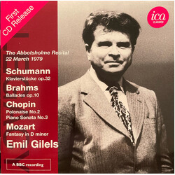 Emil Gilels Schumann Brahms Chopin & Moz CD