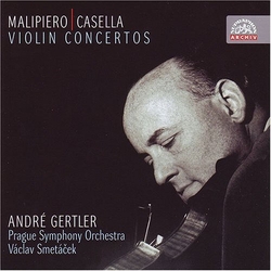 Andre Gertler Prague So Malipiero Casella Violin Con CD