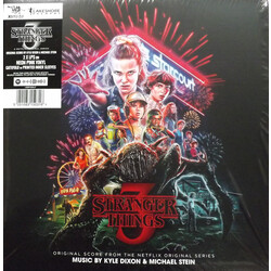 Stranger Things 3 Invada score NEON PINK vinyl 2 LP gatefold