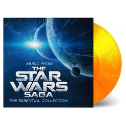  Music From Star Wars Saga Essential Collection s/t ltd #d FLAMING vinyl 2 LP gatefold