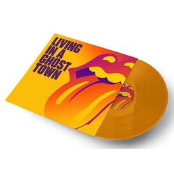 The Rolling Stones Living In A Ghost Town ltd ORANGE vinyl 10" single