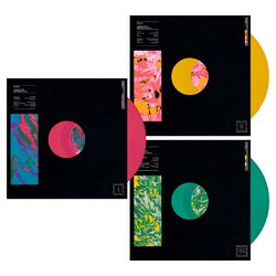 Foals Collected Reworks Album Day Green / Yellow / Pink vinyl 3 LP