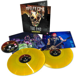 Motley Crue The End Live In Los Angeles yellow vinyl 2 LP / DVD